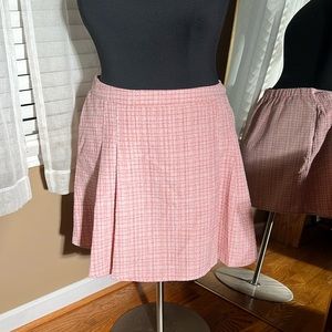 ELOQUII Pink Tweed Mini Skirt